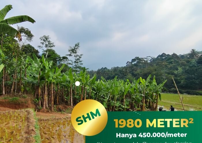 DIJUAL LAHAN KEREN DI PUNCAK DUA VIEW GUNUNG BATU - PERSAWAHAN - DEKAT SUNGAI BERBATU COCOK UNTUK VILLA, KEBUN DAN LIBURAN